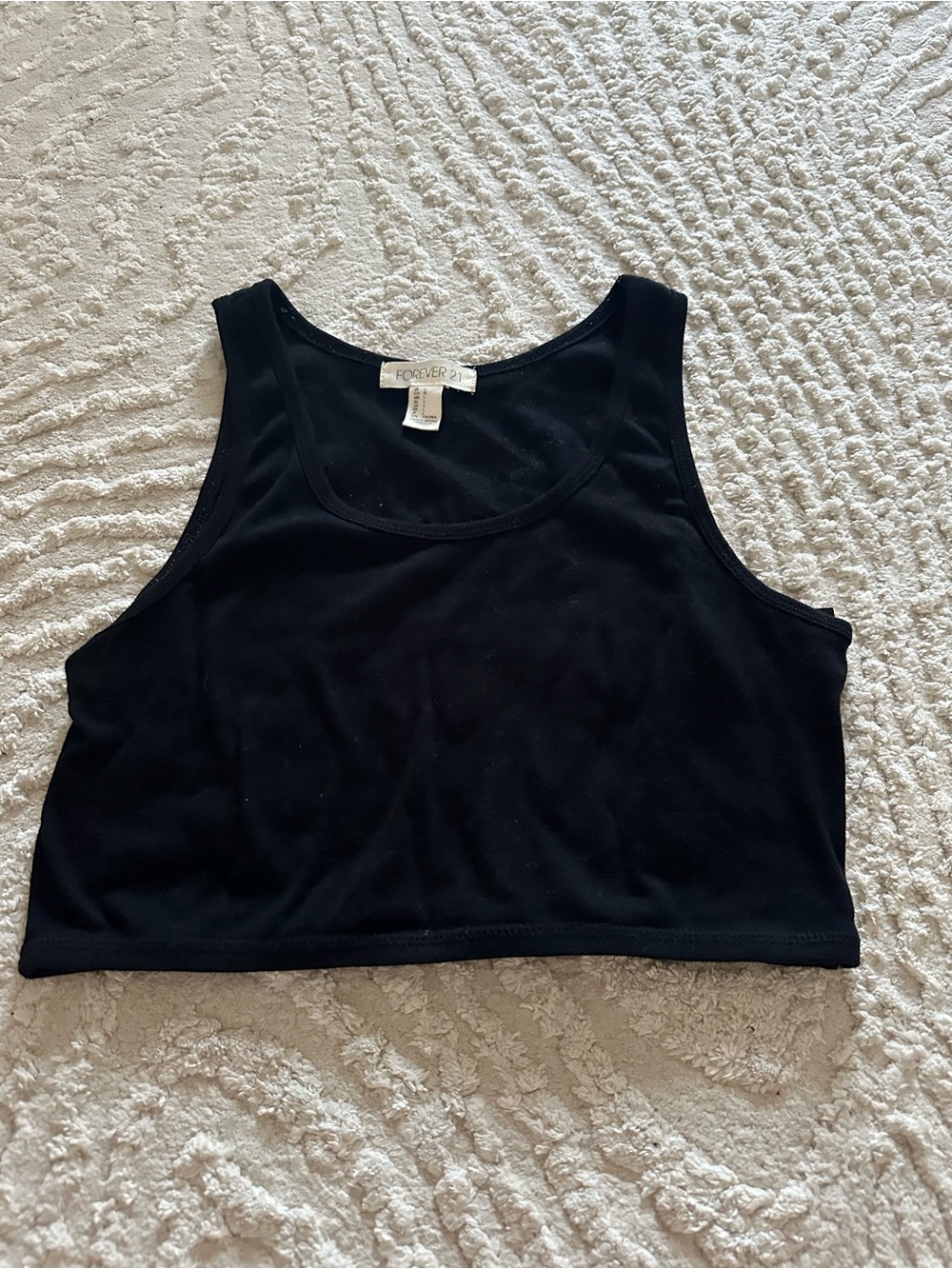 Forever 21 Black Cropped Tank